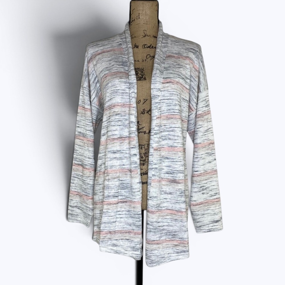 Peyton Primrose Cardigan‎ Sweater Almond Slub Casual Office Layer Sz 2X
